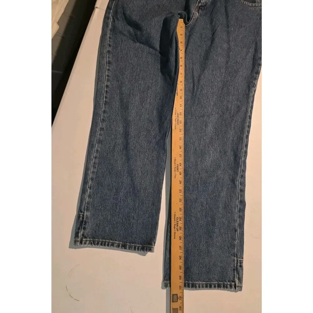 Harley Davidson Jeans Mens 34x30 Blue Denim Straight Leg Motorcycles Biker